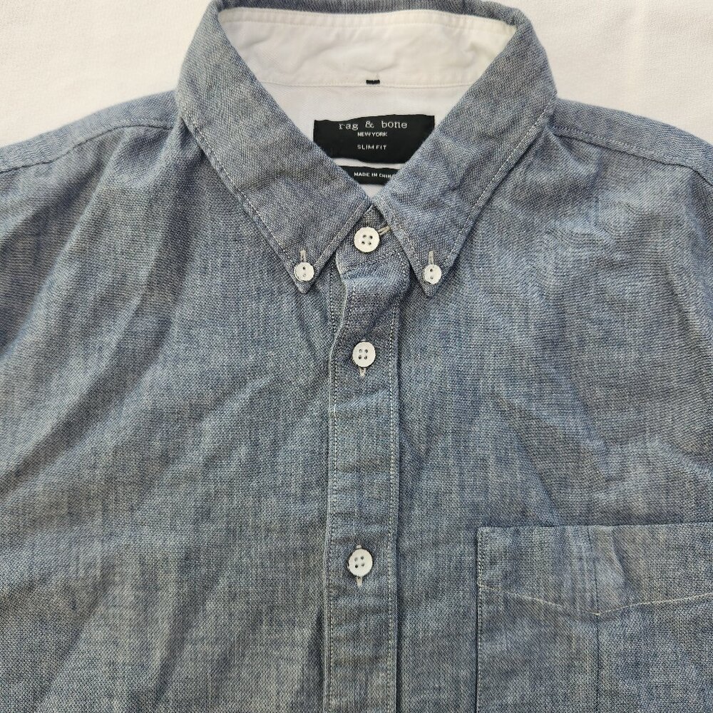 Rag & Bone Shirt Size M, Slim